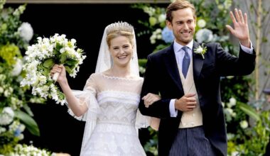 Prinzessin von Liechtenstein strahlt bei Hochzeit in wunderschöner Traumrobe