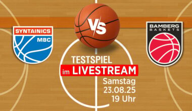 Syntainics MBC gegen Bamberg Baskets im Livestream am 23. August