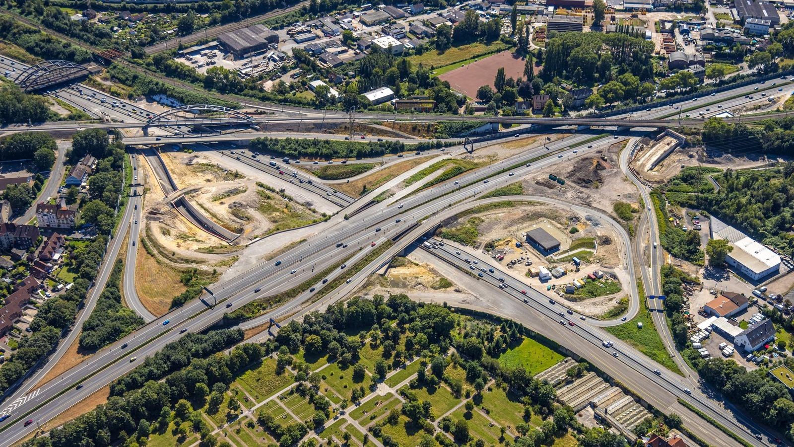 A42 für mehrere Tage dicht