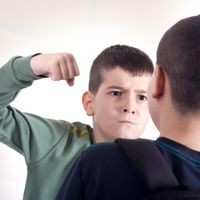 aggresgive boy