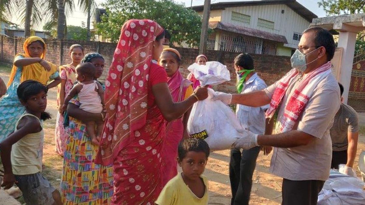 Mit Spenden aus dem Peiner Ostkreis haben sie in der Corona-Zeit in Indien Lebensmittel für Bedürftige gekauft.