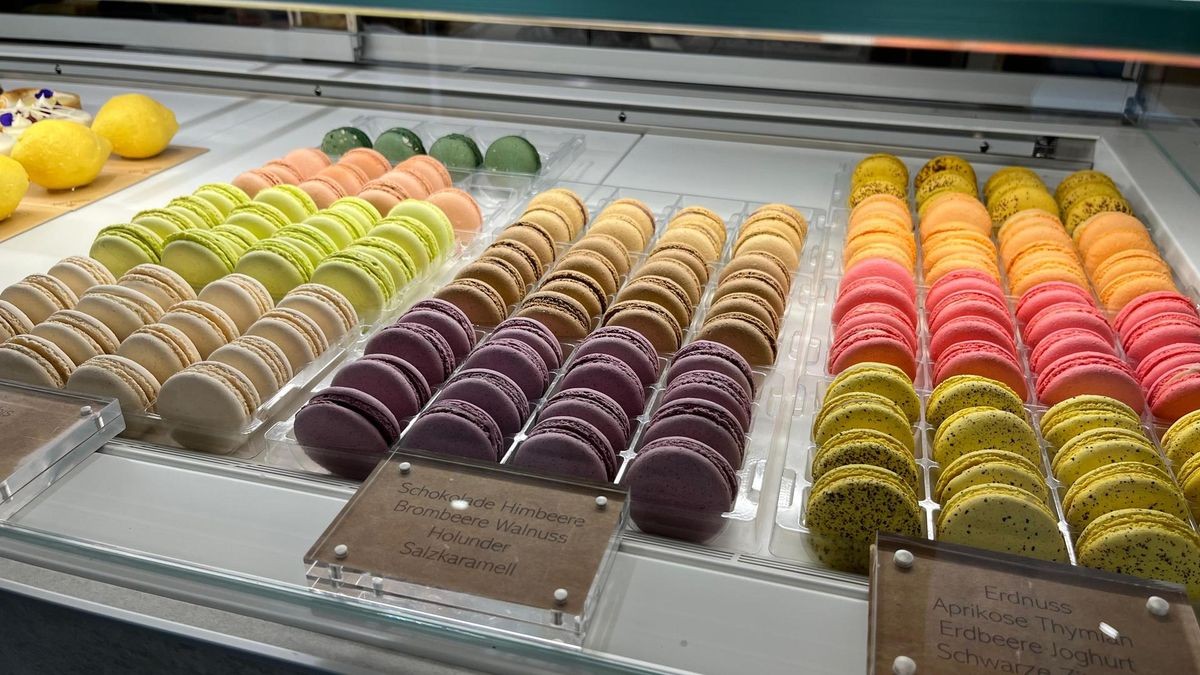 Die bunten Macarons gehren zu den Markenzeichen von „Pure Pastry“.