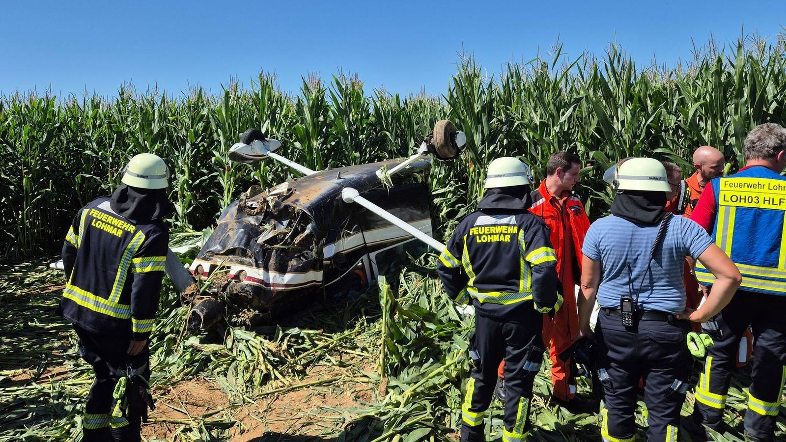 Kleinflugzeug abgestürzt: Gladbecker Ehepaar schwer verletzt