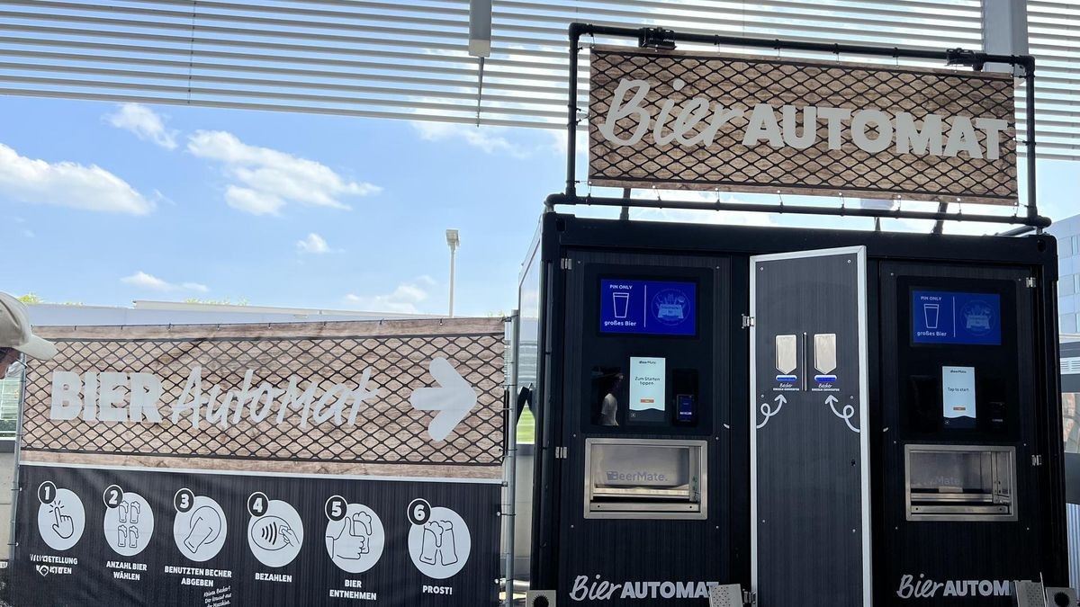 Seit diesem Jahr gibt es bei Fortuna Düsseldorf einen Bierautomaten.