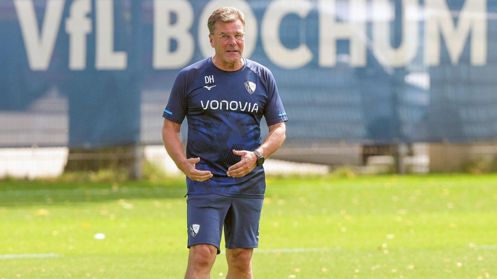 PK mit Dieter Hecking vor DFB-Pokal bei BFC Dynamo