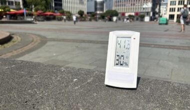 So warm ist es wirklich in der Innenstadt