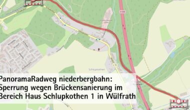Panoramaradweg gesperrt: Brücke wird saniert