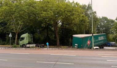 Lkw verliert Anhänger: Ruhrallee am Montagmorgen gesperrt