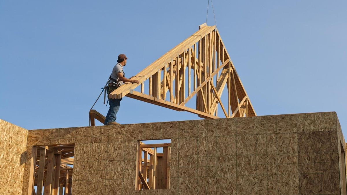 Ein Haus wird gebaut 