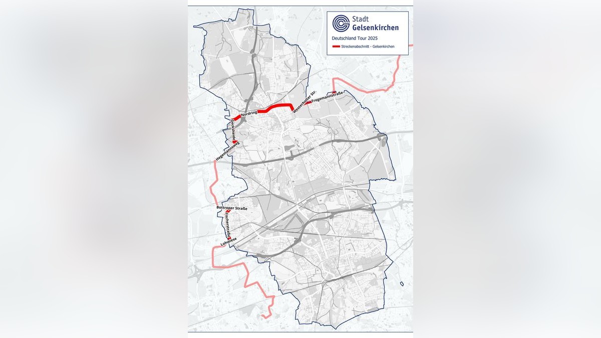 Der Streckenverlauf durch Gelsenkirchen.
