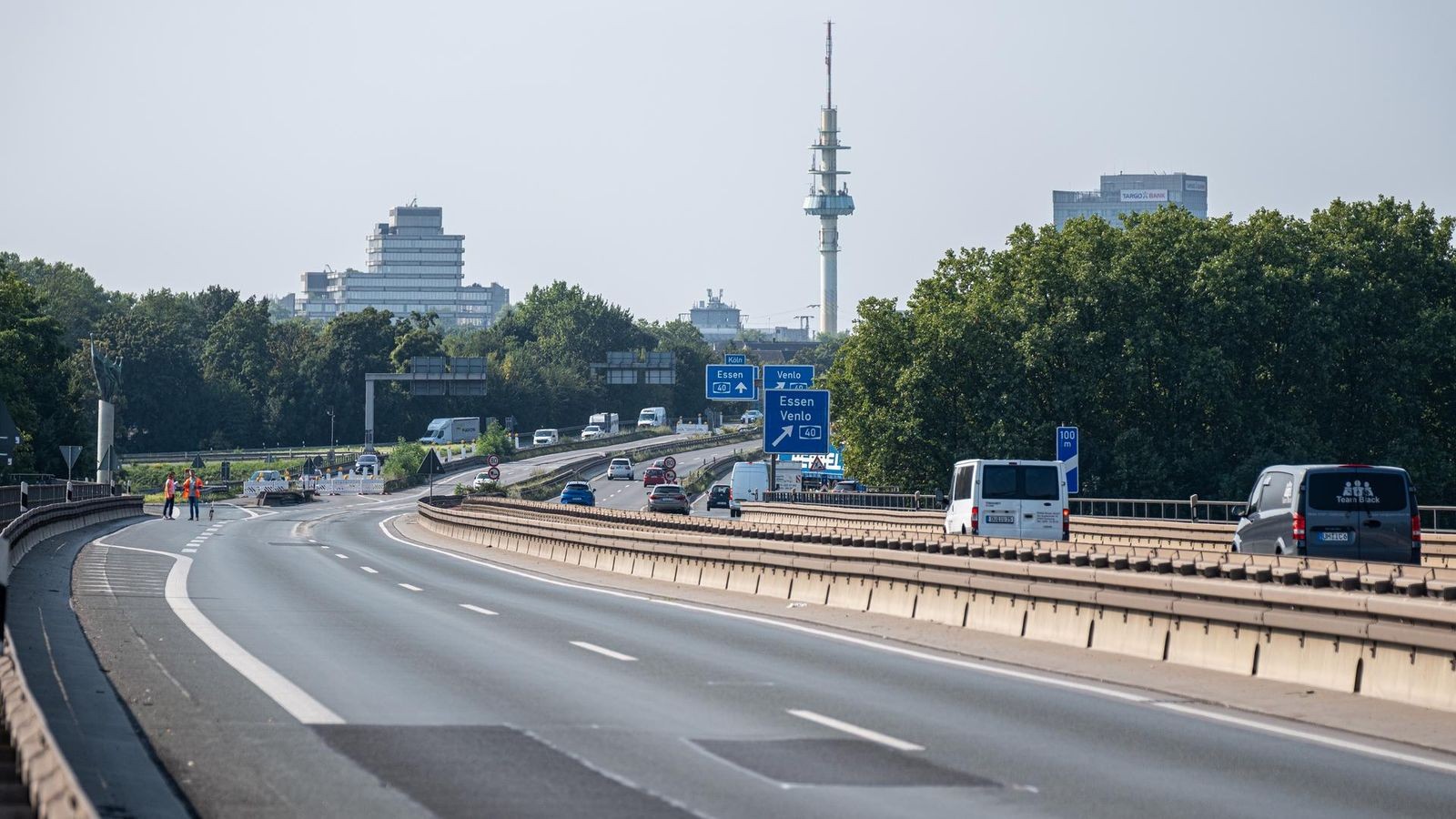 Die Verkehrslage am letzten Morgen der Sperrung