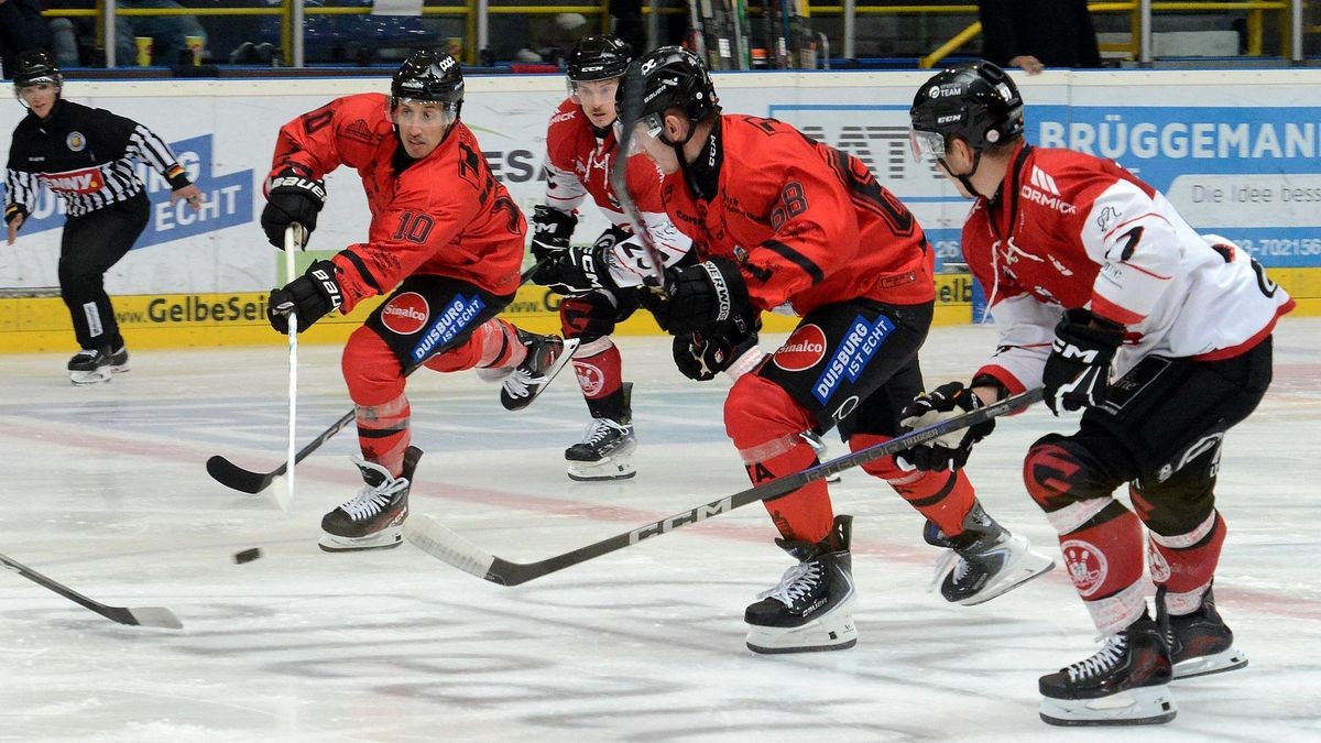 Sport / Duisburg / Wedau: Eishockey 