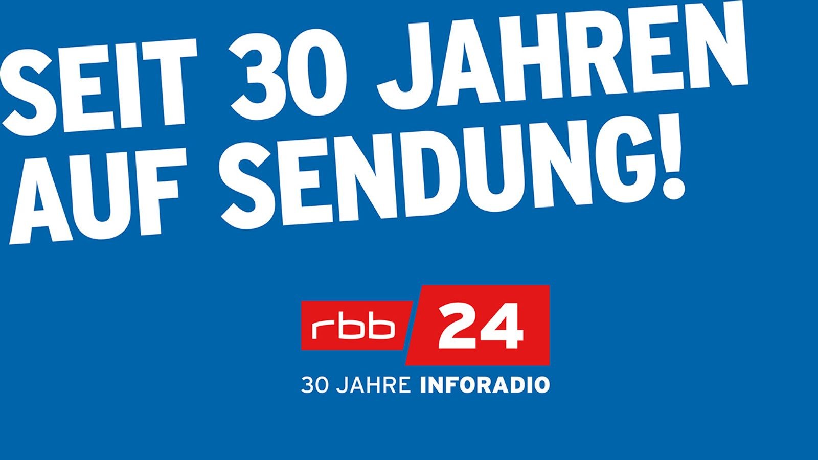 rbb24 Inforadio feiert 30. Geburtstag