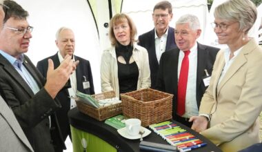 Beim Business-Brunch wirft die Gartenschau Schatten voraus
