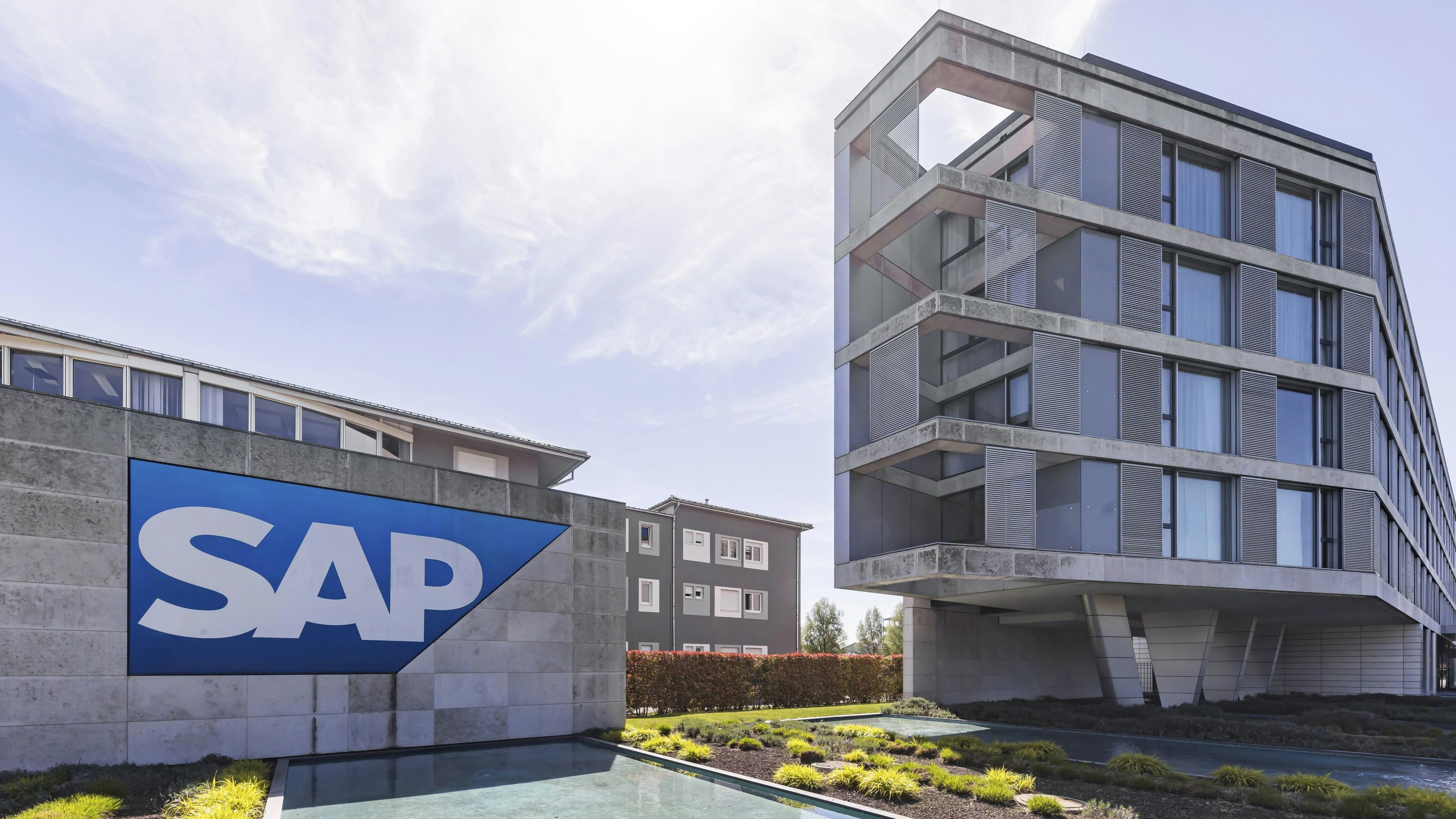 Das SAP-Hauptquartier im deutschen Walldorf, Baden-Württemberg: Der Konzernumsatz betrug im Vorjahr 34 Milliarden Euro