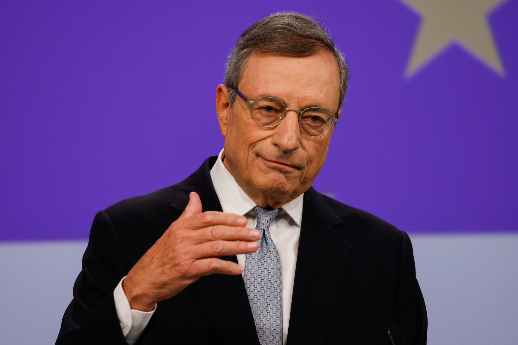 Mario Draghi während einer Pressekonferenz im Berlaymont-Gebäude der Europäischen Kommission in Brüssel, September 2024.