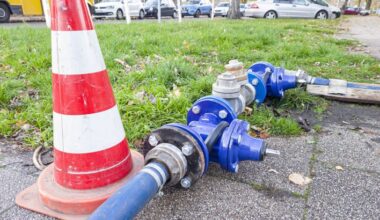Erneuerung einer Wasserleitung an der Horststraße