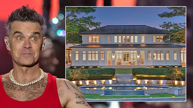 Robbie Williams gönnt sich 40-Millionen-Villa in Florida: Er guckt vom Gym in die Garage | Unterhaltung