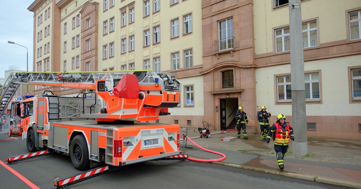 Verletzter nach Wohnungsbrand nahe Leipziger Zentrum