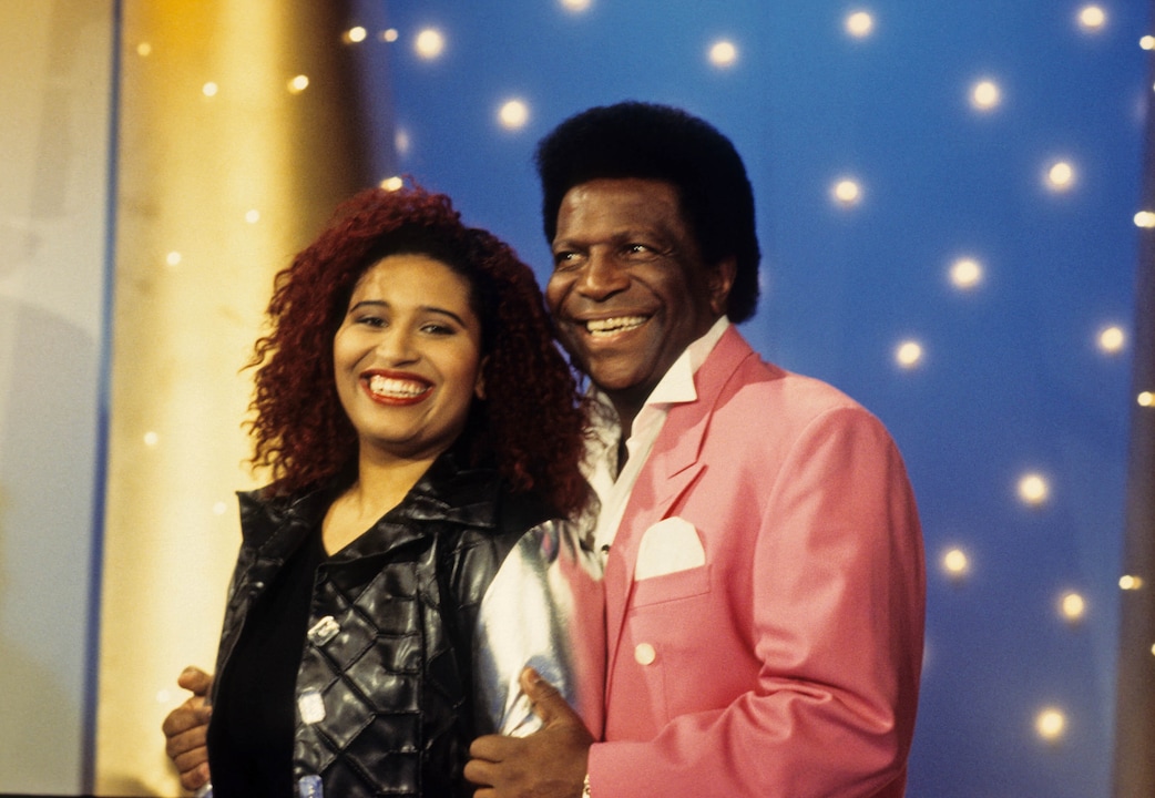 Patricia Blanco mit ihrem Vater Roberto Blanco im Jahr 1995, bei einem Auftritt.