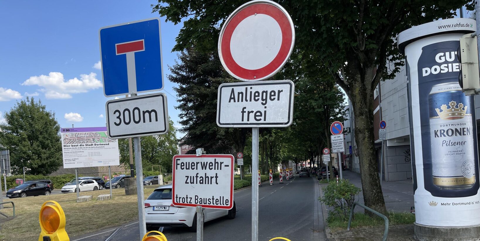 Weiteres Stück der Märkischen Straße ab heute voll gesperrt