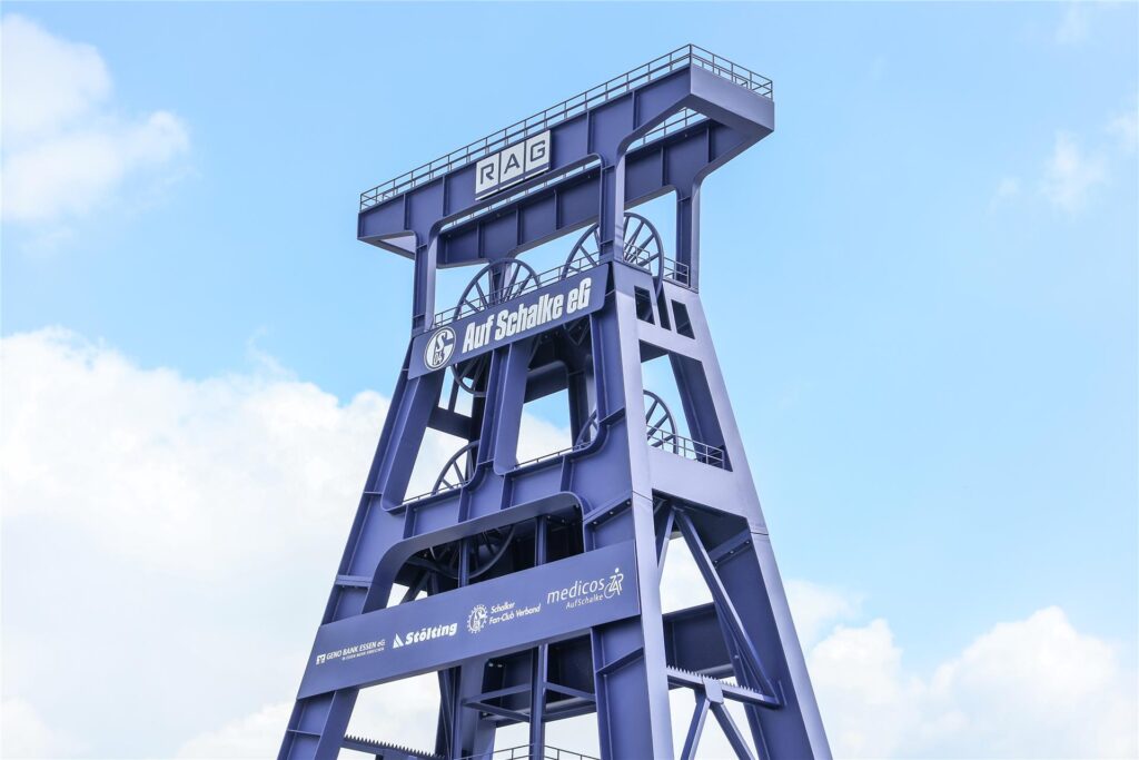 Der Förderturm der Genossenschaft auf Schalke.