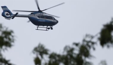 Polizeihubschrauber am Dienstag über Schüren und Aplerbeck