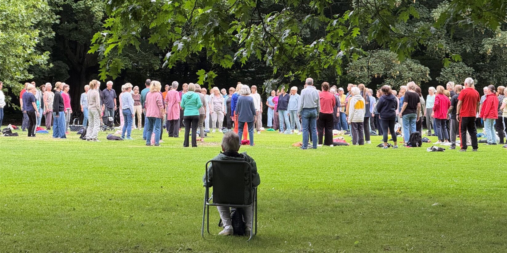 Enormes Interesse an „Qigong im Park“ in Recklinghausen