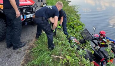 Rollstuhlfahrer stürzt in Essen in die Ruhr: Passaten retten ihn