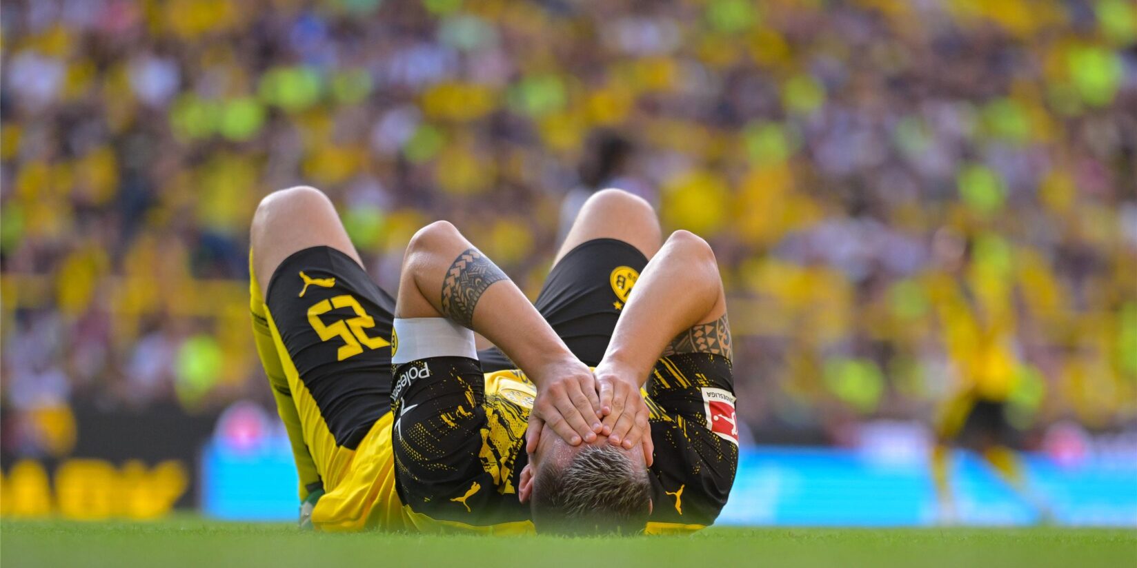Süle verletzt sich an der Wade