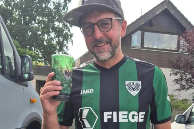 Stephan Weise aus Stadtlohn ist bekennender Fan von Preußen Münster