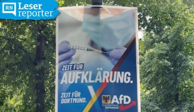 Streit um AfD Wahlplakate in Dortmund