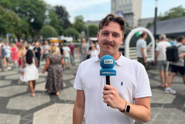 Reporter Tim Hübbertz auf dem Feierabendmarkt in Dortmund
