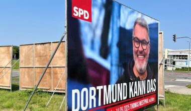 Wahlkampf in Dortmund: Riesiges Westphal-Plakat musste weg
