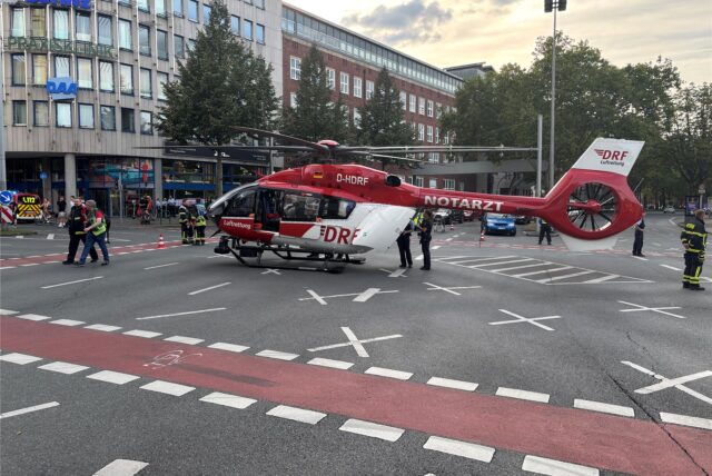 Bild des Rettunghubschraubers