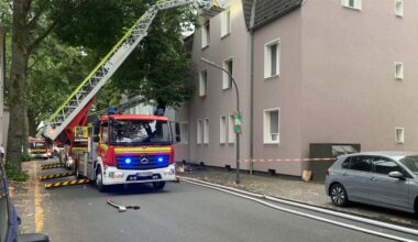Wohnungsbrand in Bövinghausen: Feuerwehr muss Straße sperren