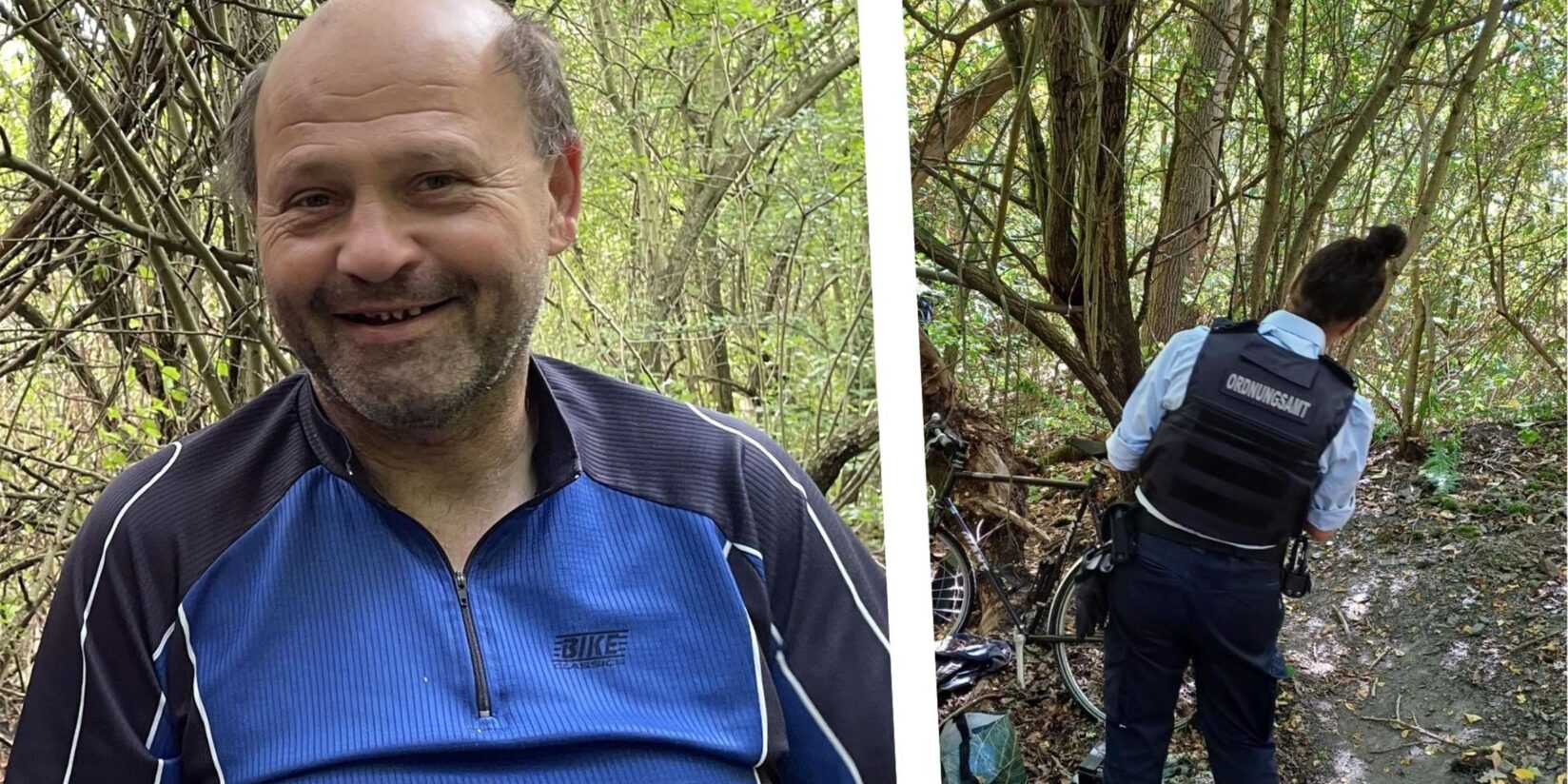 Waldmensch Thomas (60) löst sein Wildcamp auf