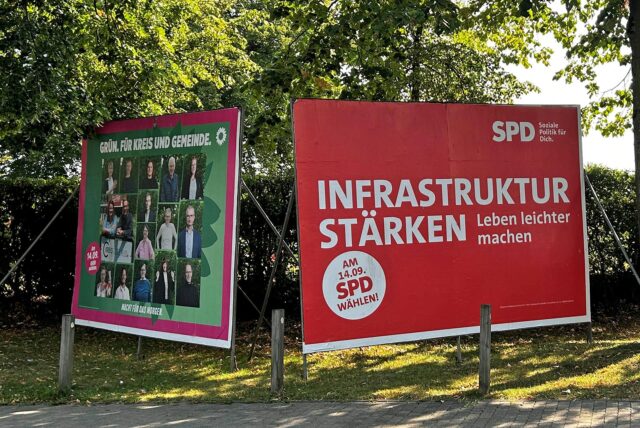 Wahlplakate in Herbern
