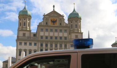 Autofahrer (52) fährt in Augsburg nach Streit zwei Personen um