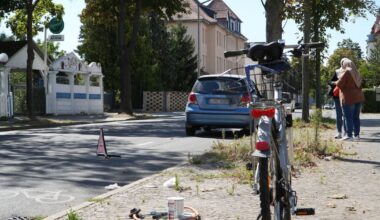 Radfahrer nach Unfall mit Auto im Leipziger Osten verletzt