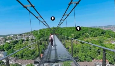 Virtuelle Hängebrücke in Wuppertal