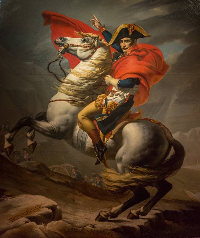 Das Pathos der Macht ist nur eine Seite von Frankreichs Selbstverständnis: «Napoleon Bonaparte beim Überschreiten der Alpen am Grossen Sankt Bernhard» von Jacques-Louis David (1802).