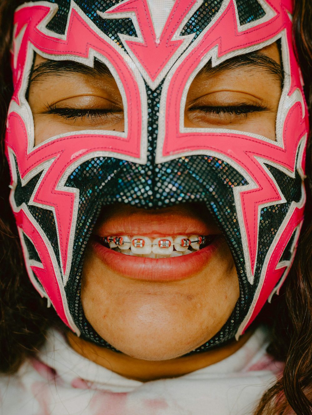 Sayuri ist die jüngste Luchadora, als das Foto entstand, war sie erst 15 Jahre alt.