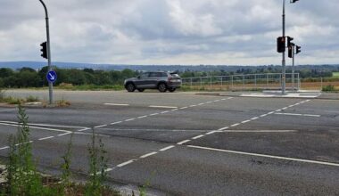 Neue Ampel an der B455 in Wiesbaden