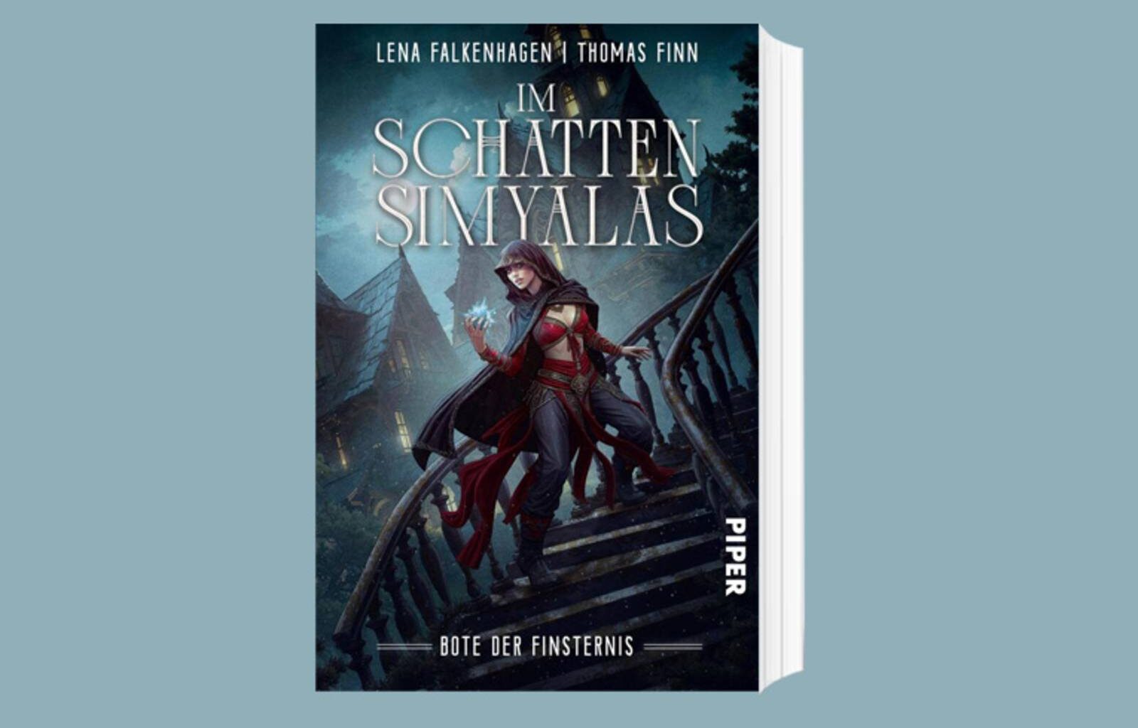 Das Cover zum Buch „Bote der Finsternis“ von Lena Falkenhagen und Thomas Finn