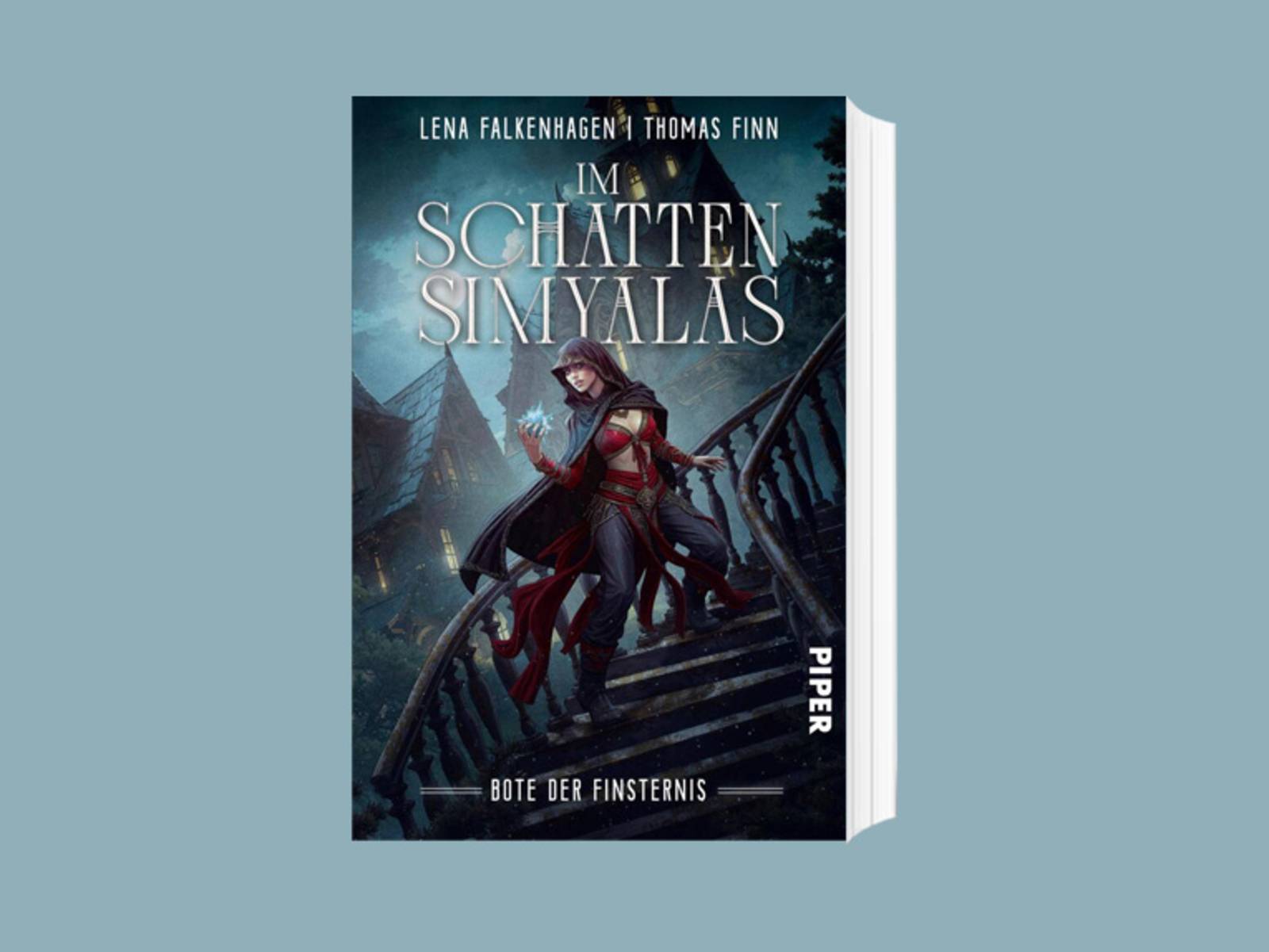 Das Cover zum Buch „Bote der Finsternis“ von Lena Falkenhagen und Thomas Finn