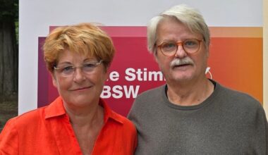 Vorstand des BSW Kreisverbandes Halle-Saalekreis: Sylvia Winkelmann-Witkowsky und Rudenz Schramm