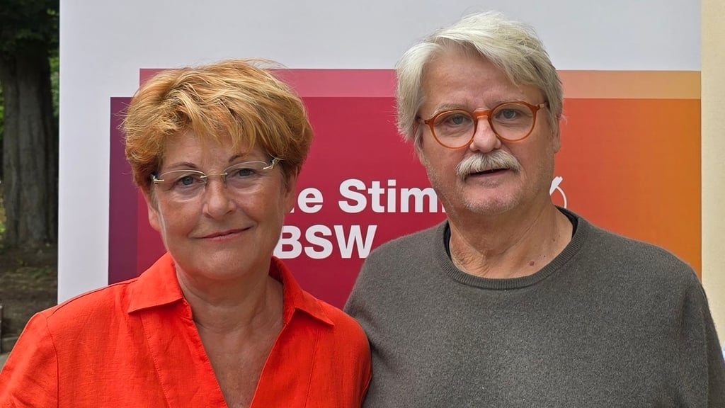 Vorstand des BSW Kreisverbandes Halle-Saalekreis: Sylvia Winkelmann-Witkowsky und Rudenz Schramm
