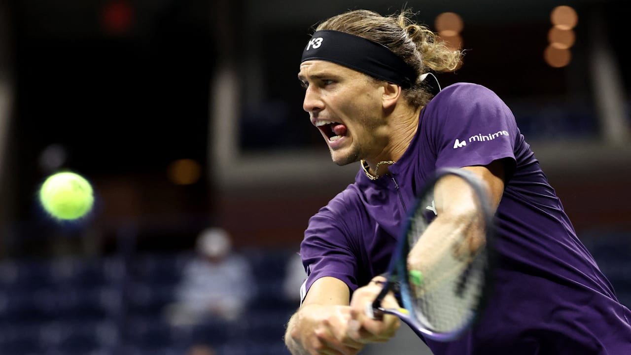 Tennis-Star Alexander Zverev bei US Open in New York in der 2. Runde | Sport