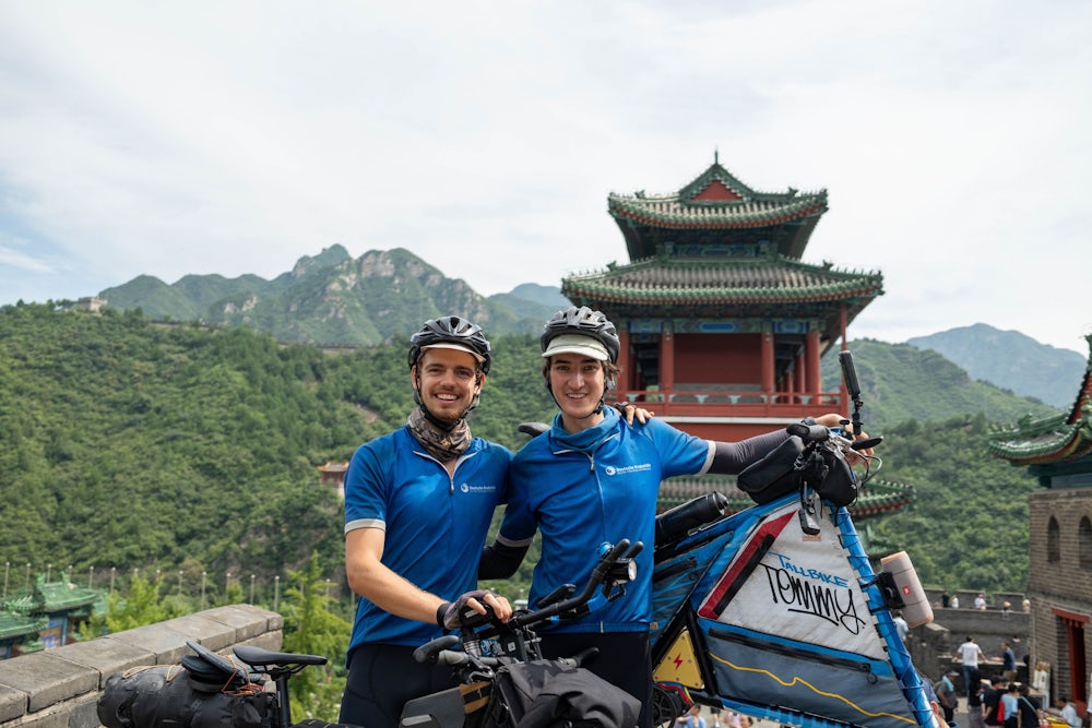 Kurz vor dem Ziel an der Chinesischen Mauer.